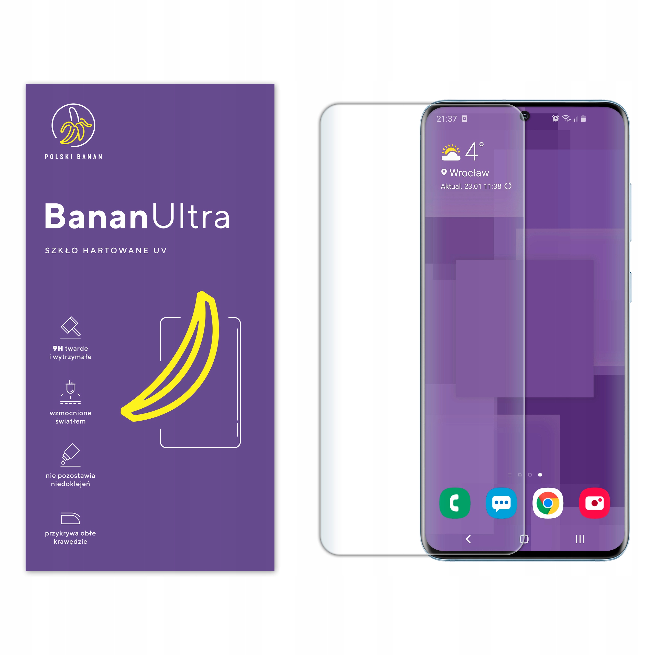 Tvrdené sklo Polish Banana pre Samsung Galaxy S20 1 ks.